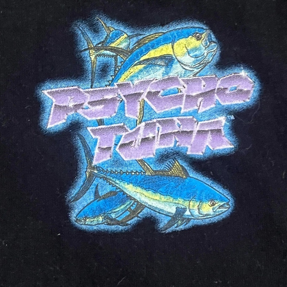 Pyscho Tuna Jellyfish Tropical Glow Long Sleeve Shirt organic cotton beach XXL - Picture 4 of 5